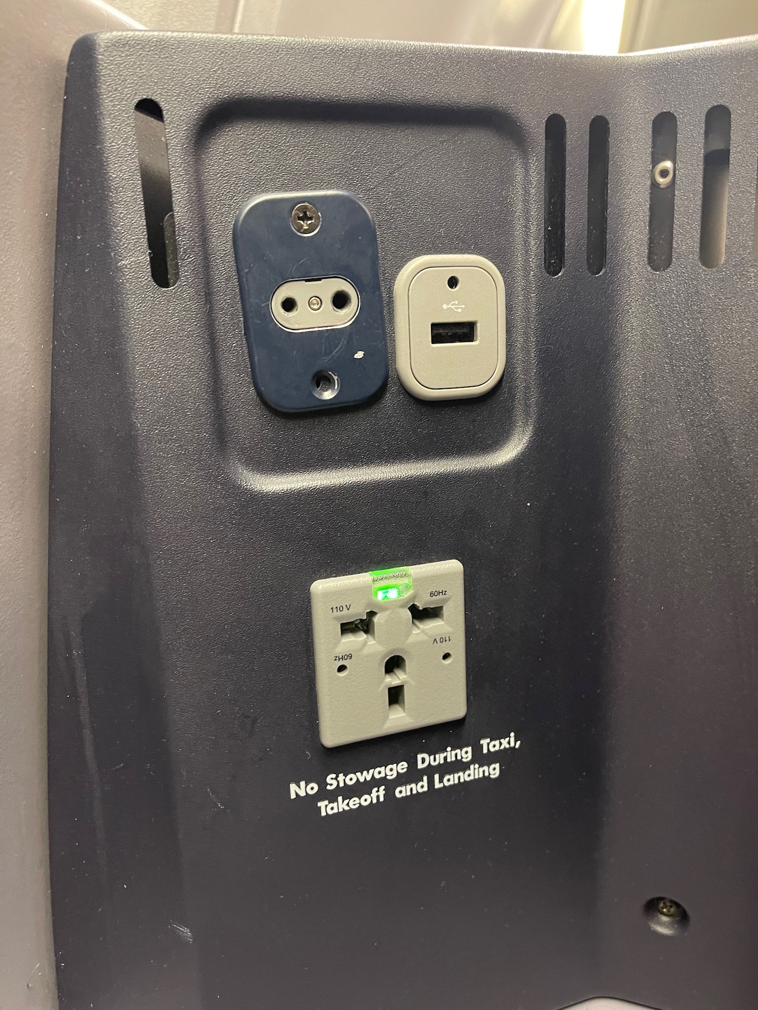 a close up of a power outlet