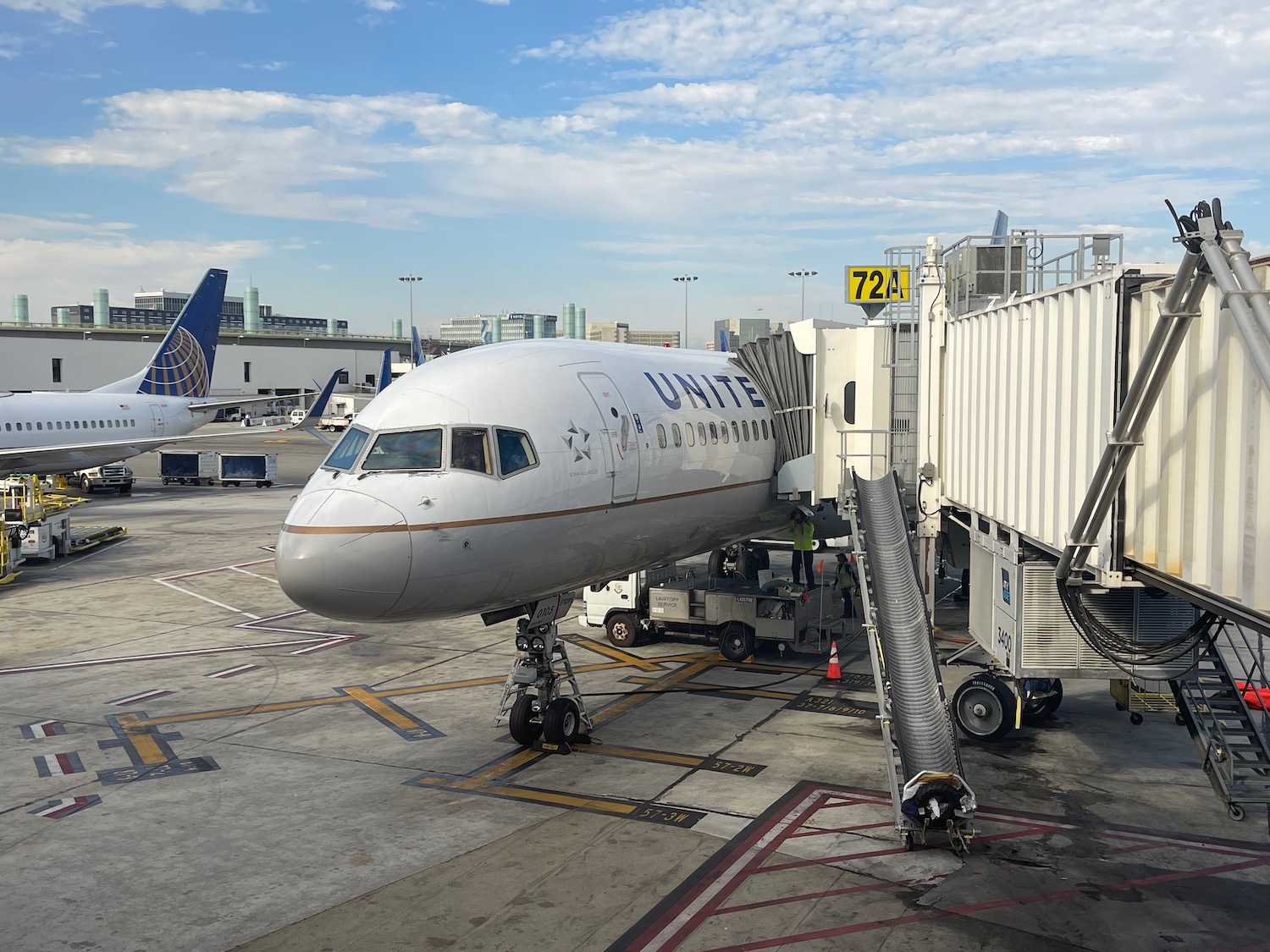 a plane at an airport