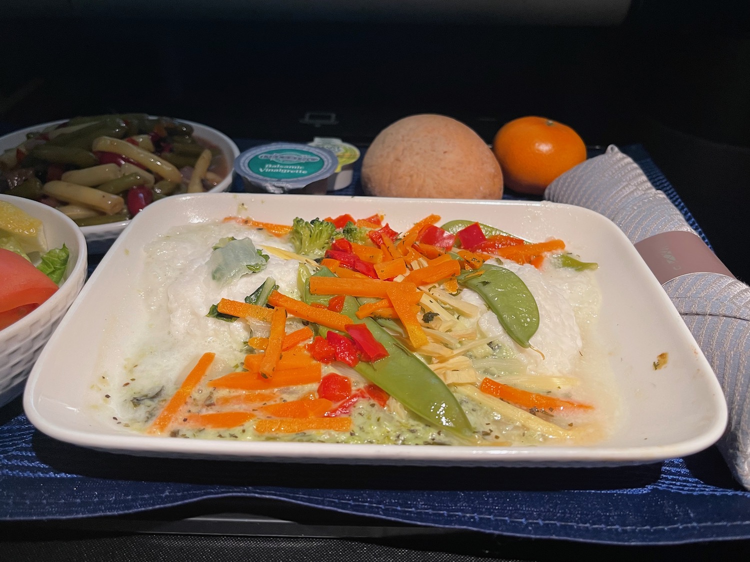 a plate of food on a table