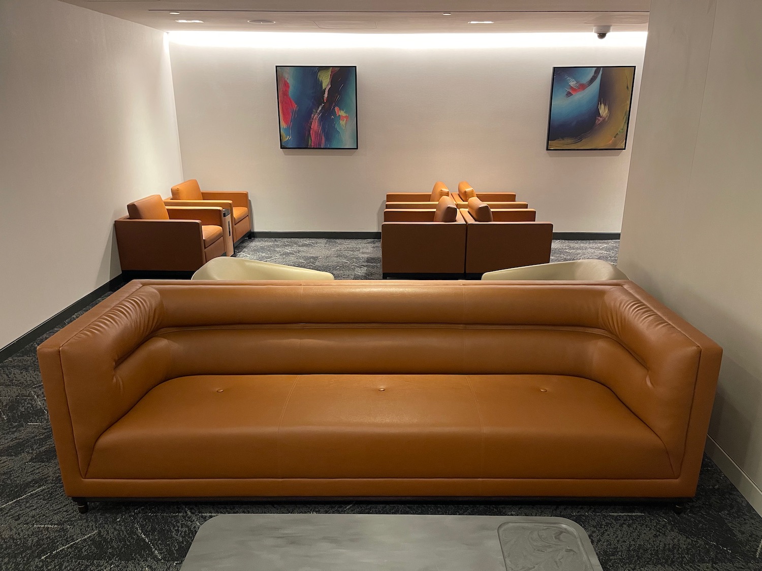 a couches in a room