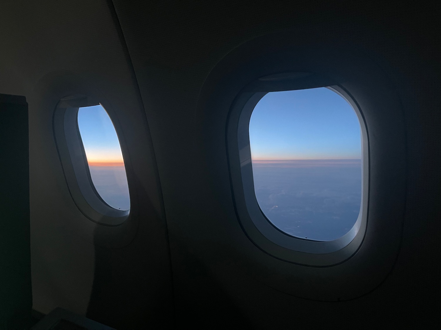 a window of an airplane