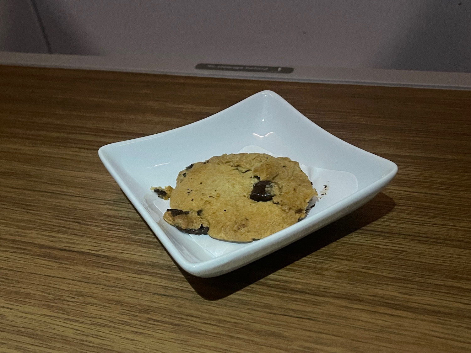 a cookie on a plate