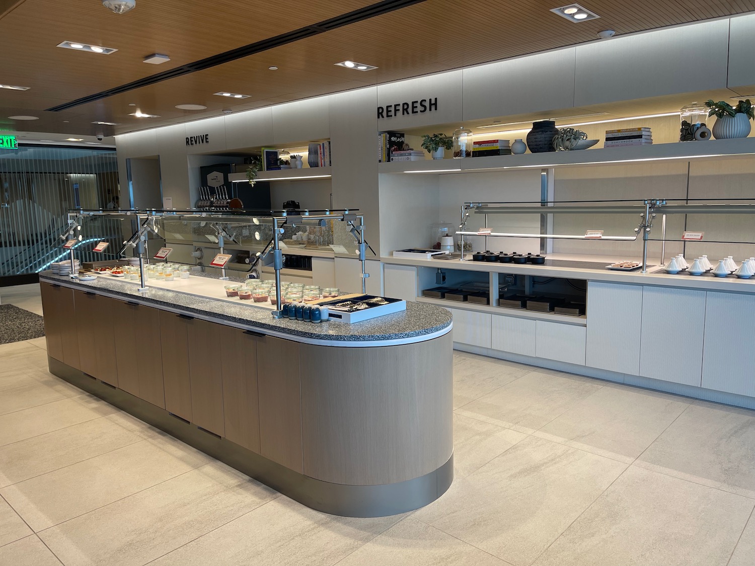 a food counter in a store