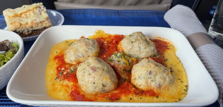 Chicken Meatballs United Airlines