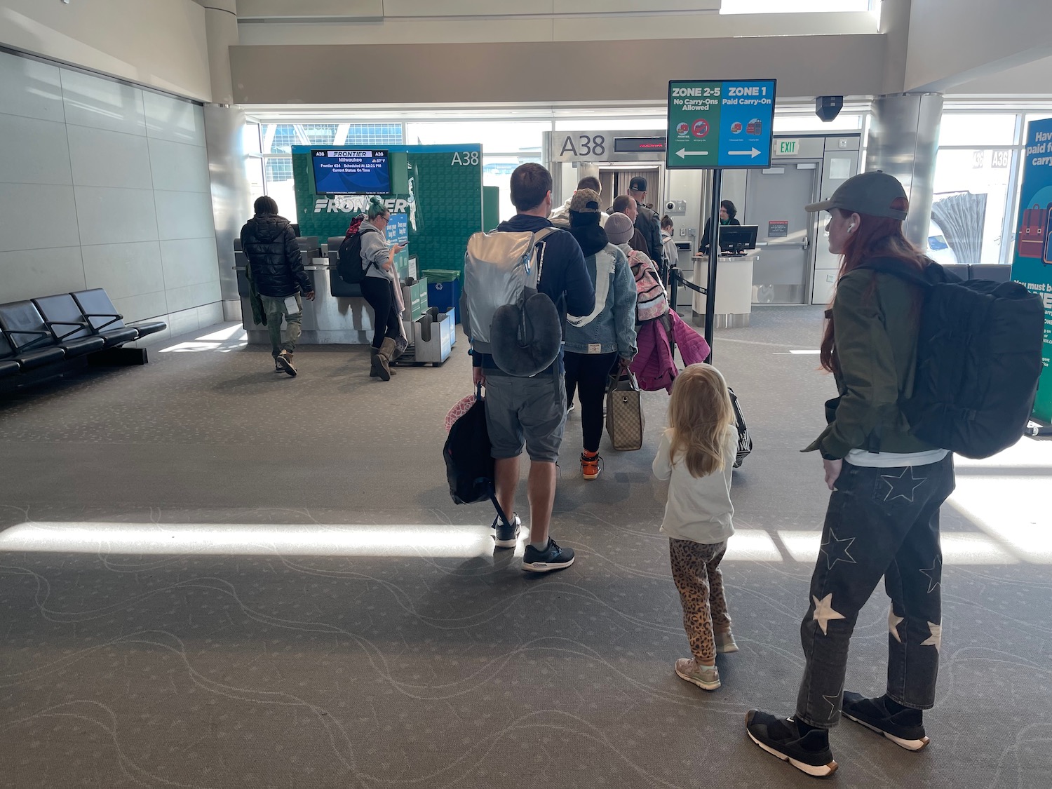 people standing in a terminal