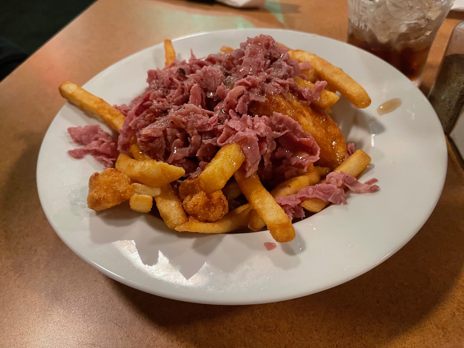 a plate of food on a table