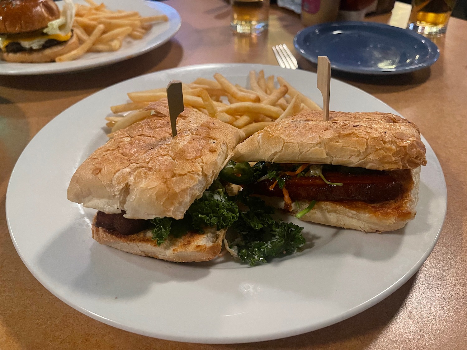 a plate of food on a table