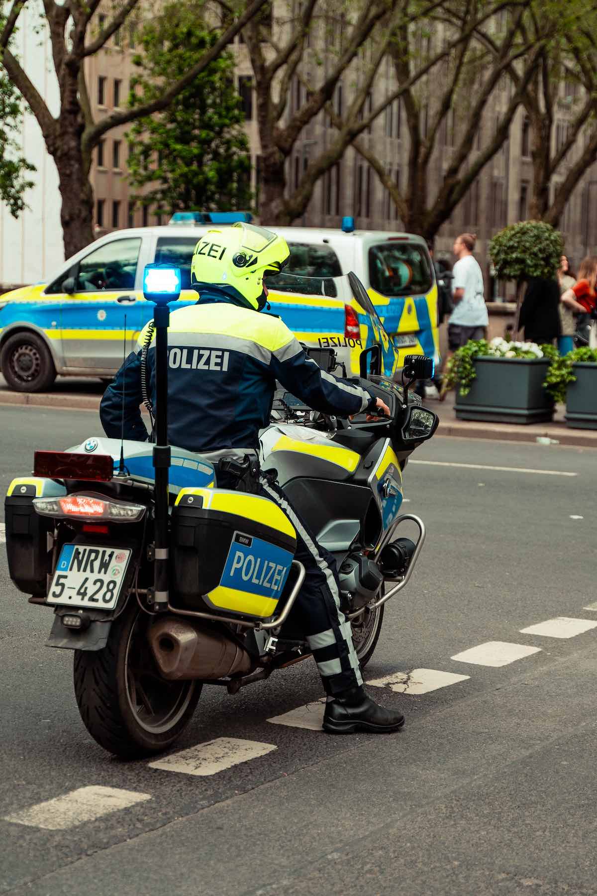 a man on a motorcycle