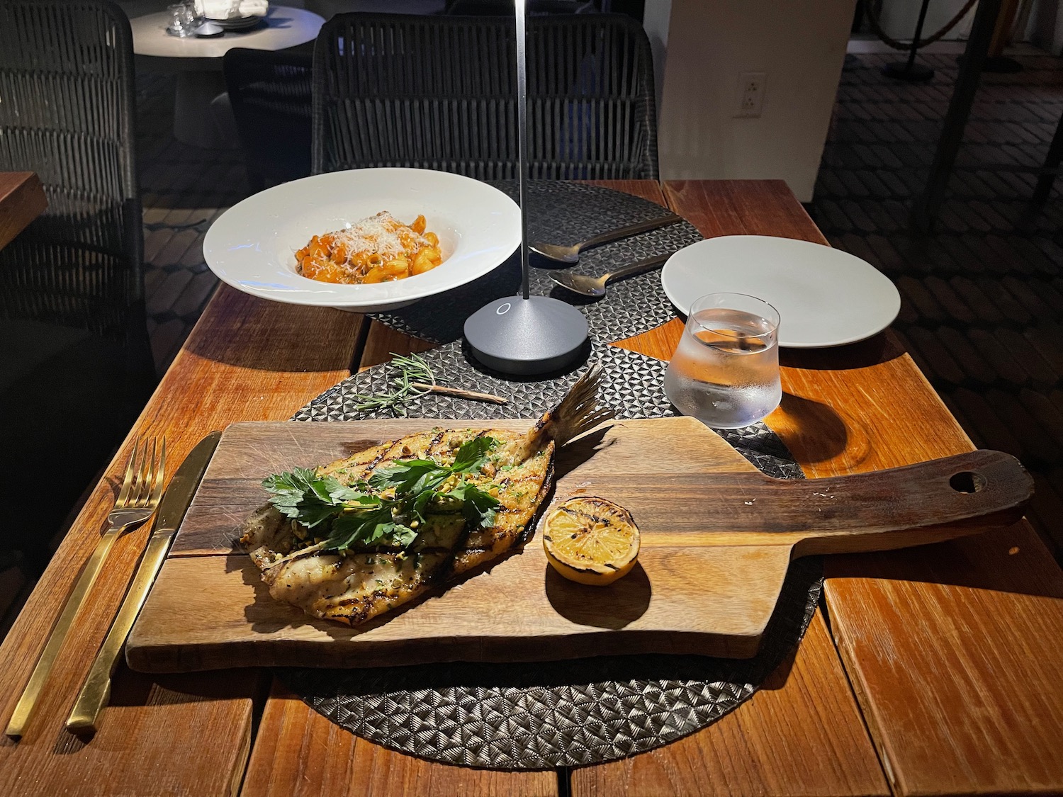 a plate of food on a table