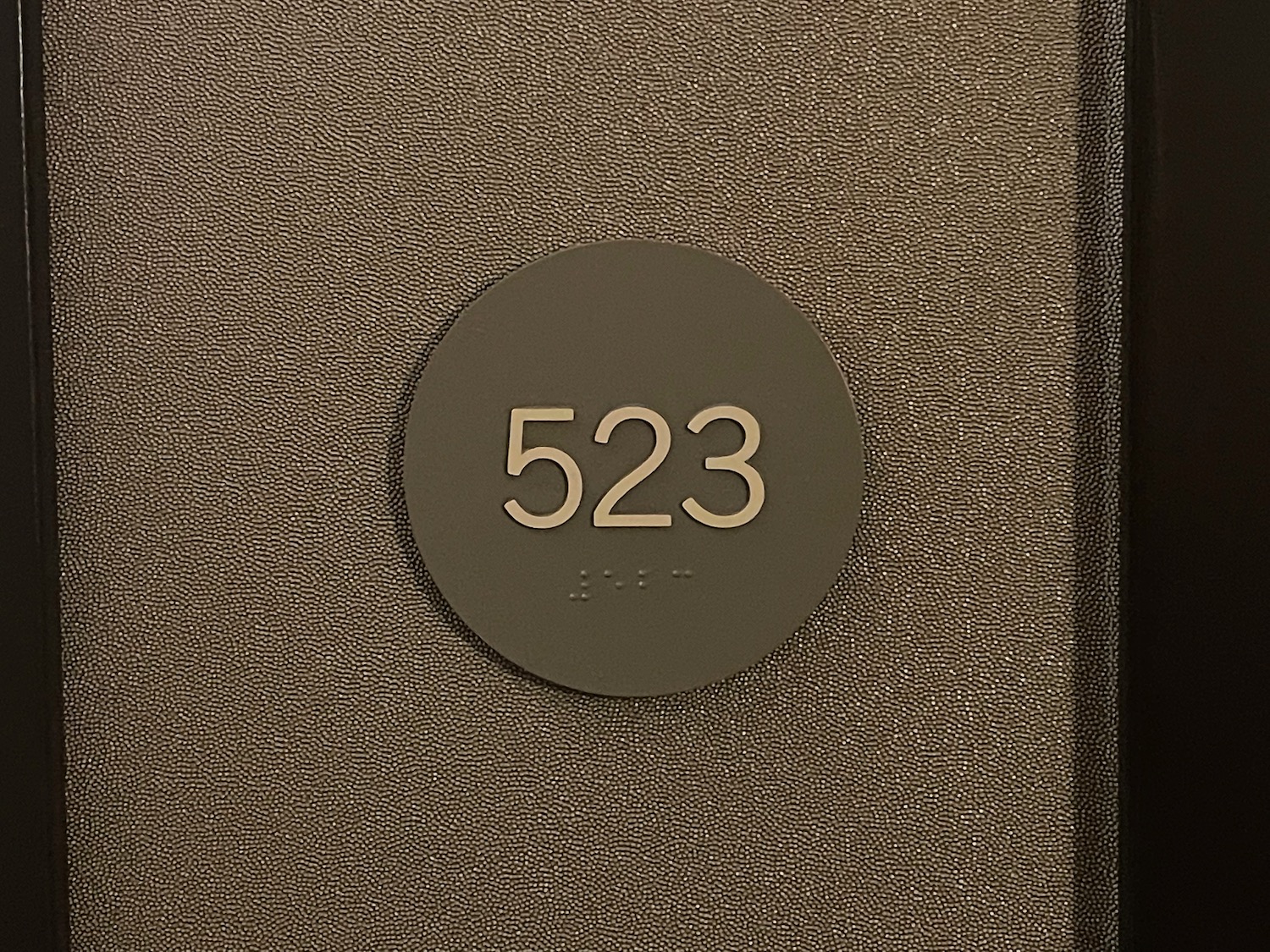 a number on a door