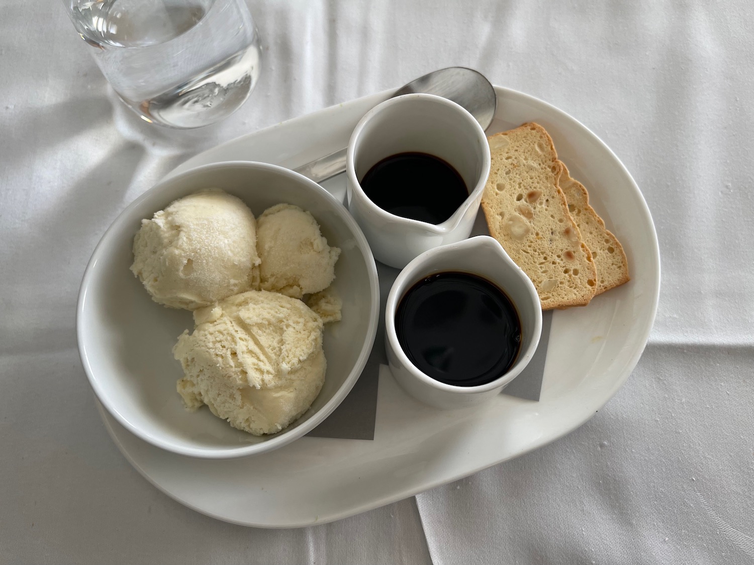 a plate of food on a table