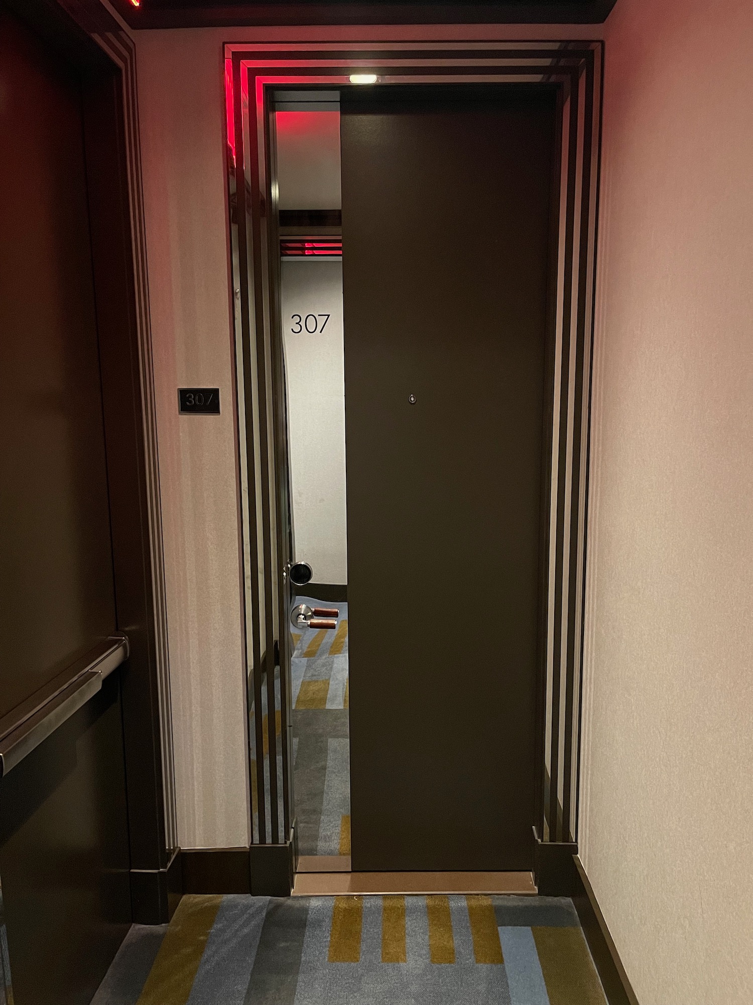 a door with a door open