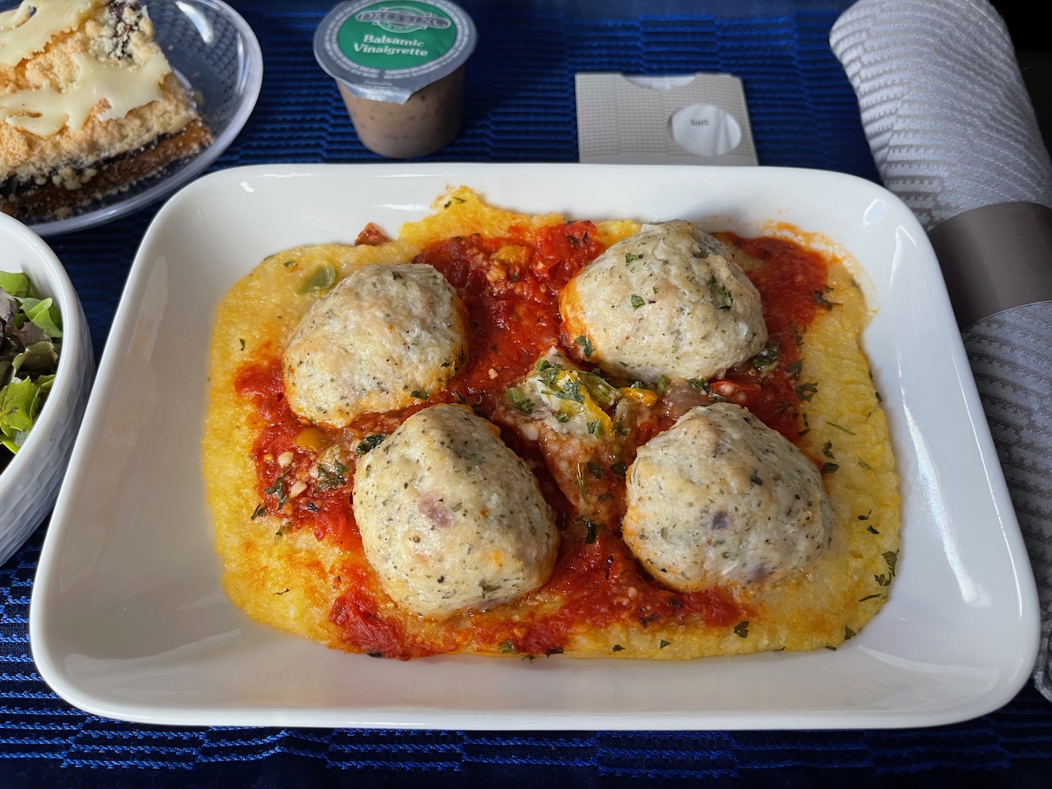 a plate of food on a table