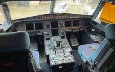 the inside of a plane