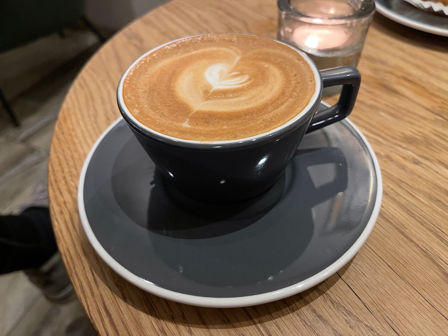 My flat white at Qcoffee