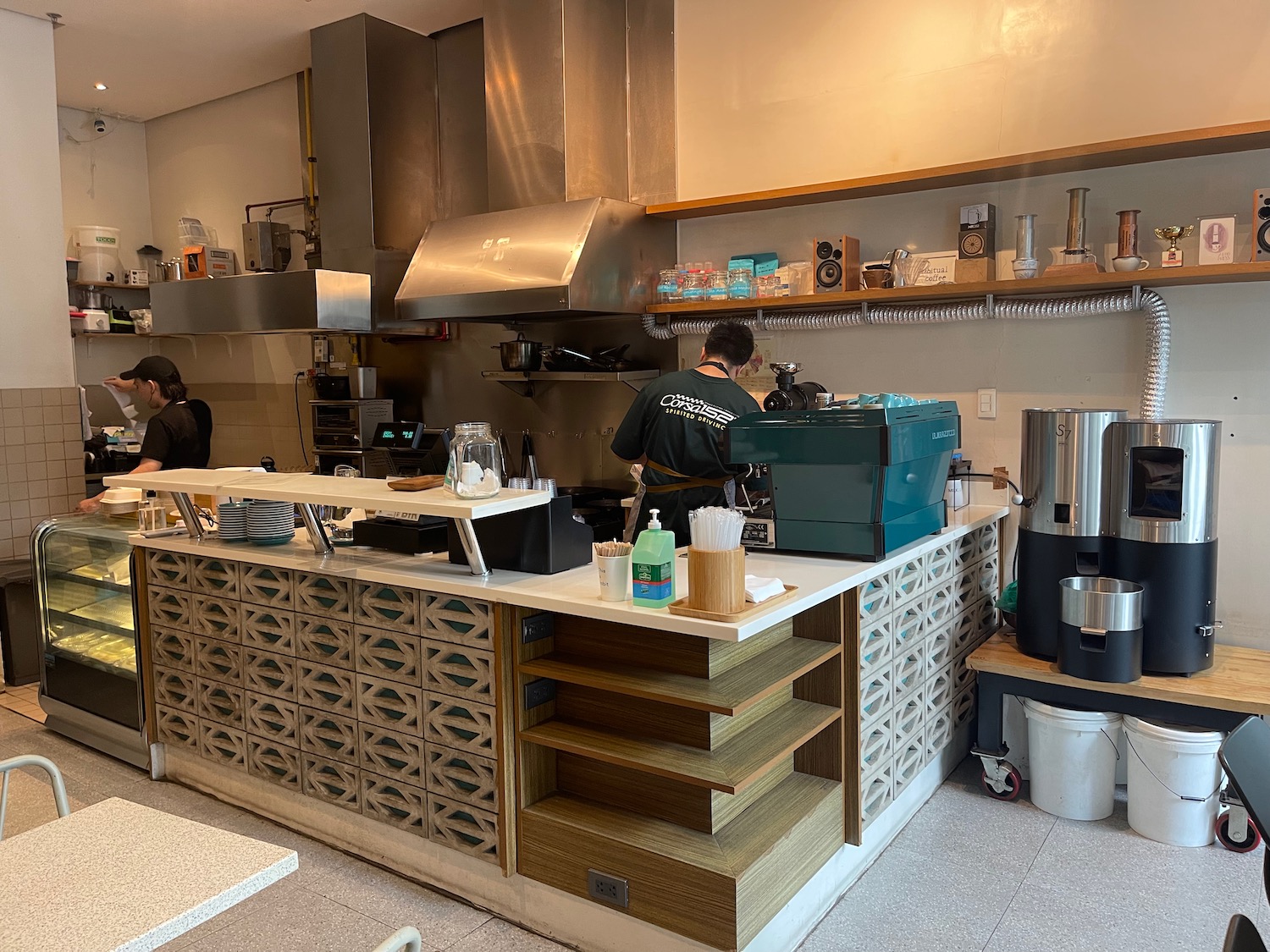 a man working in a kitchen