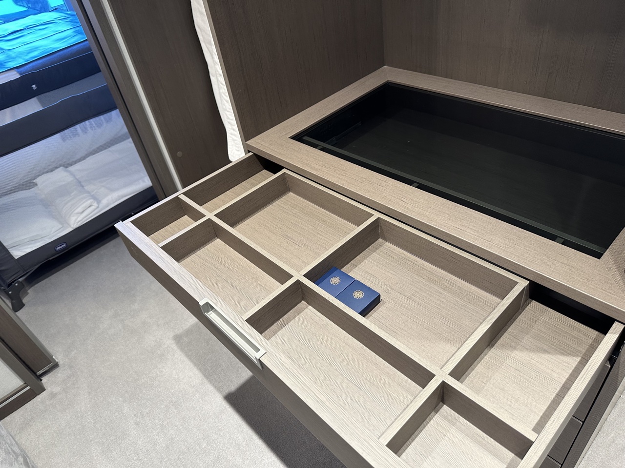 Explora Journeys Grand Penthouse walk in closet valet