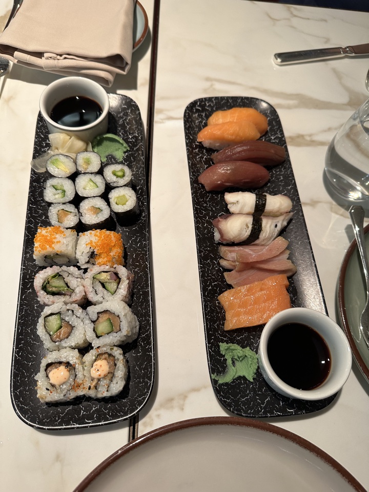 Explora Journeys marketplace emporium sushi