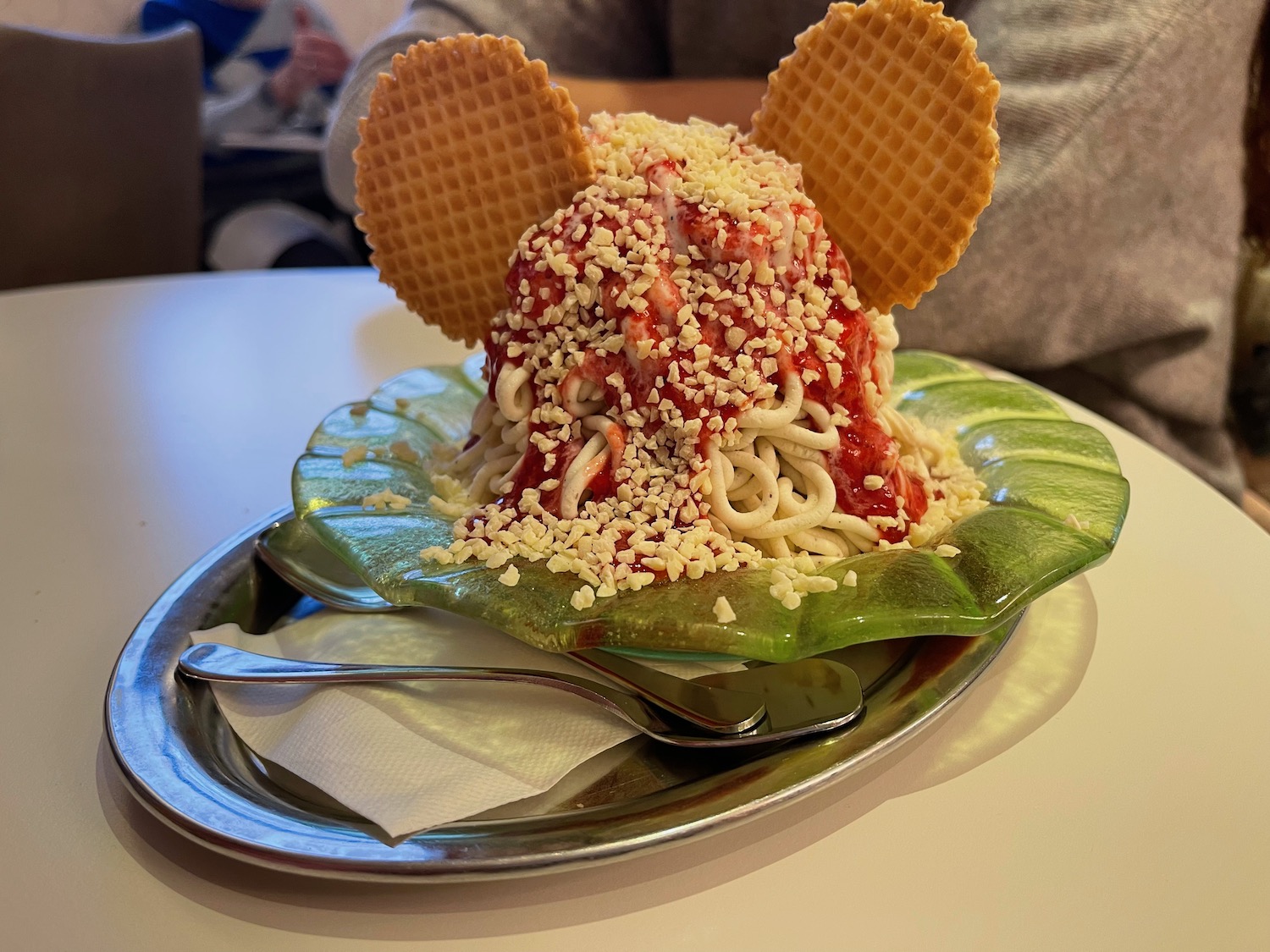 a plate of food on a table