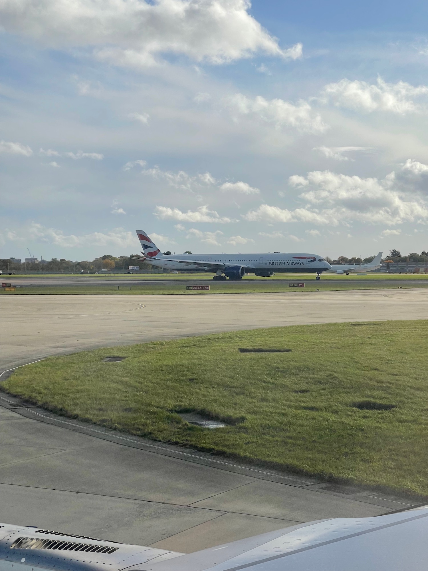 an airplane on a runway