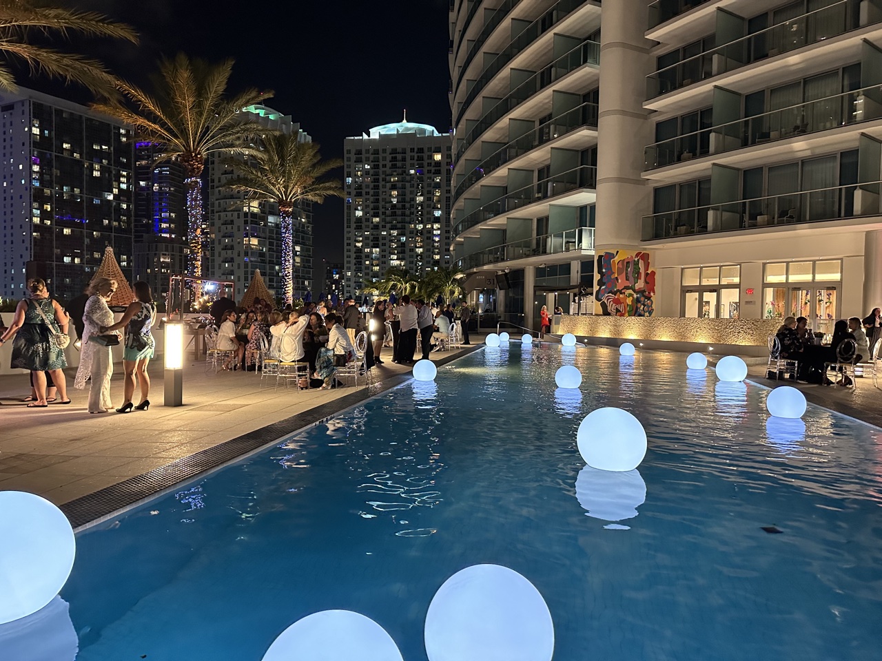 Kimpton Epic hotel miami evening event