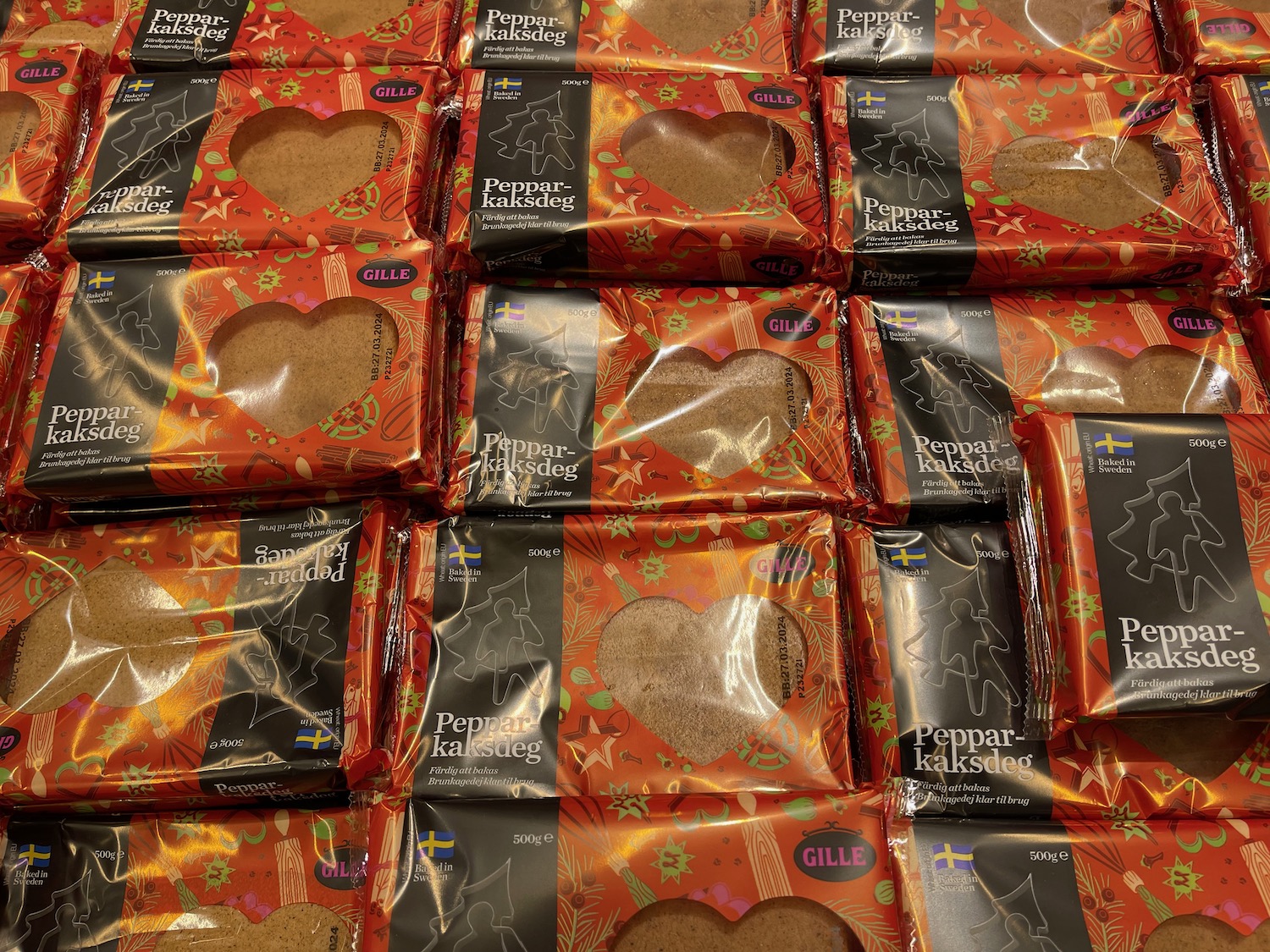 a group of packages of cookies