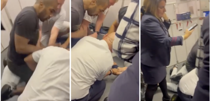 Miami passenger restrained