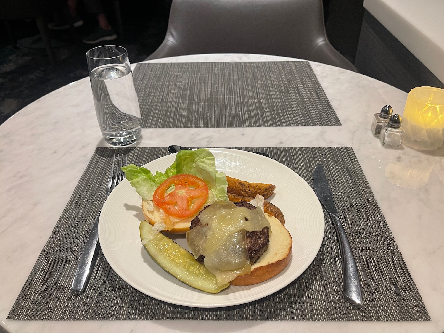 a plate of food on a table