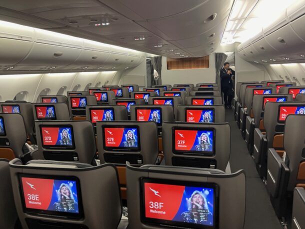 Review Qantas A380 Premium Economy Class Los Angeles Sydney Live