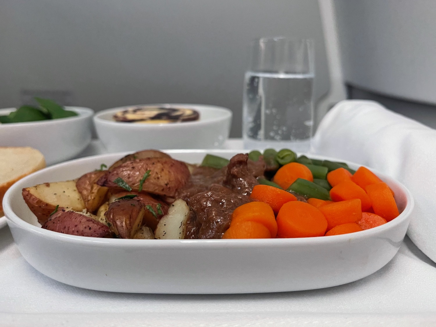 a plate of food on a table