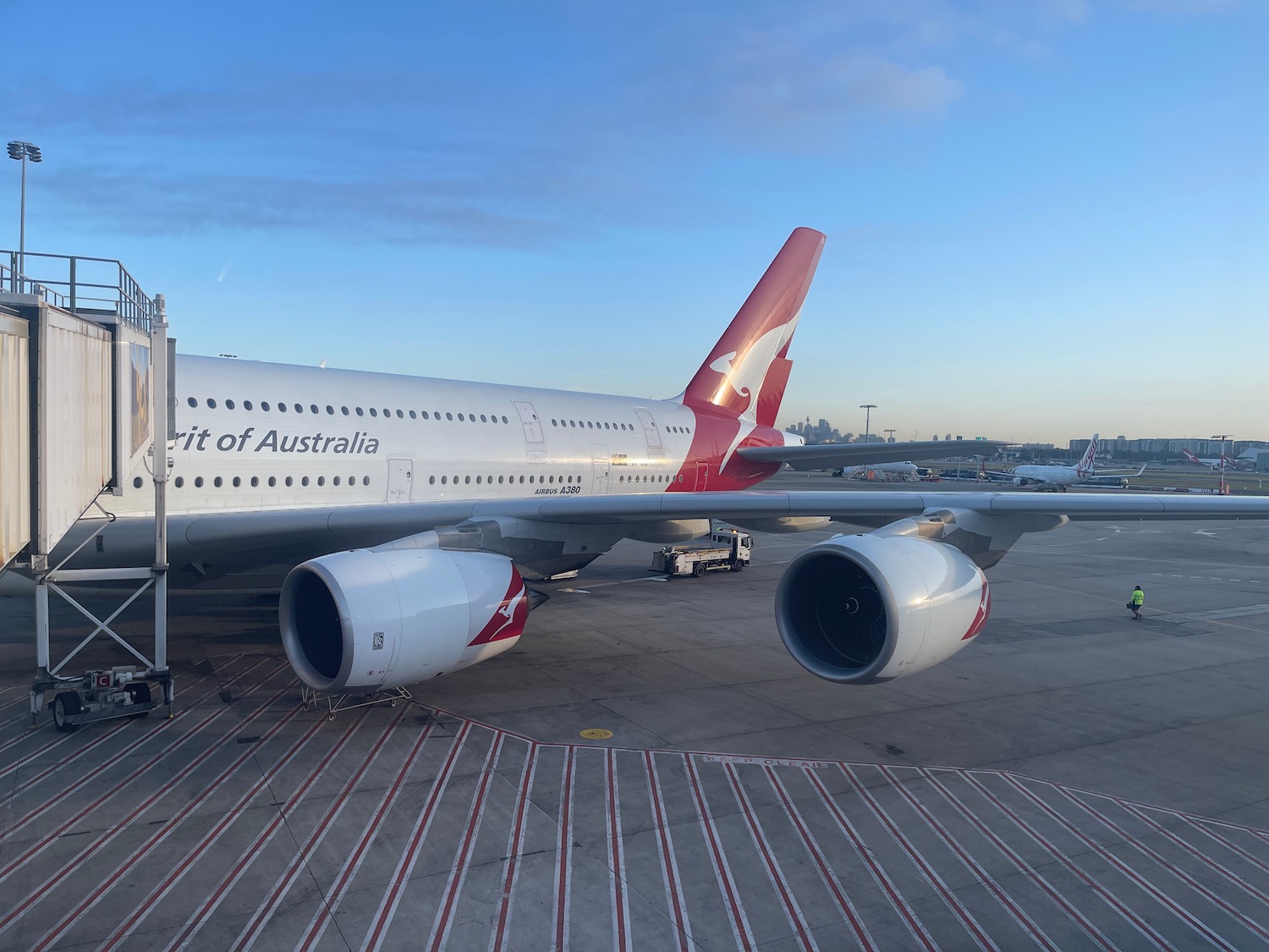 a large airplane on the tarmac