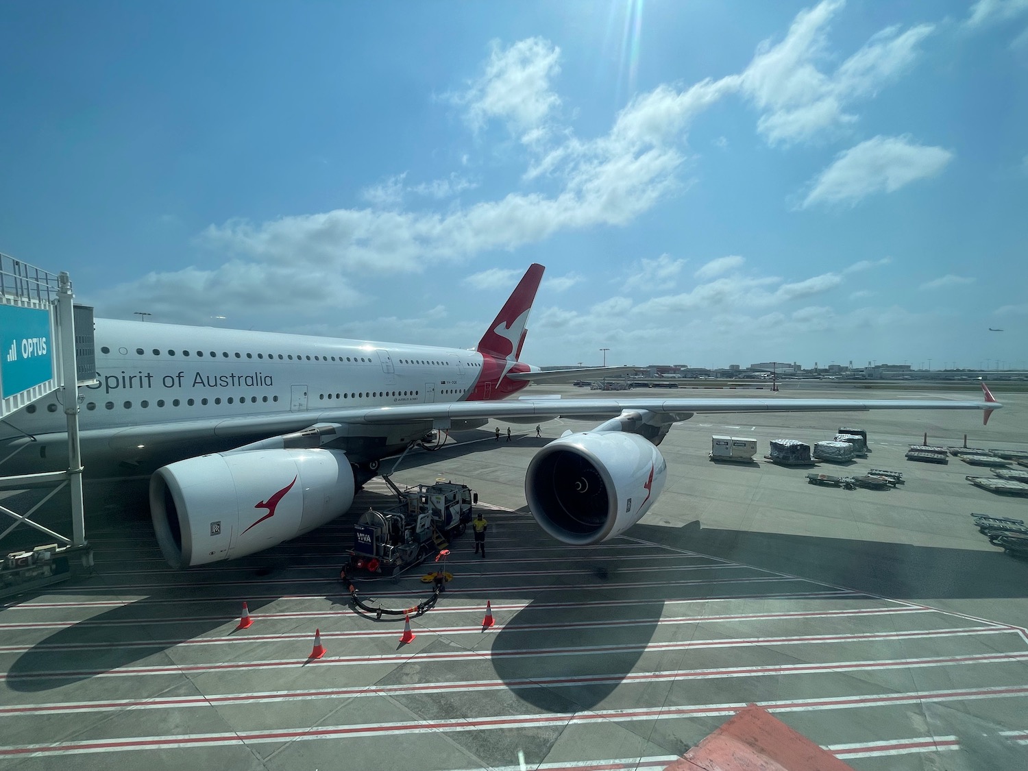 a large airplane on the tarmac