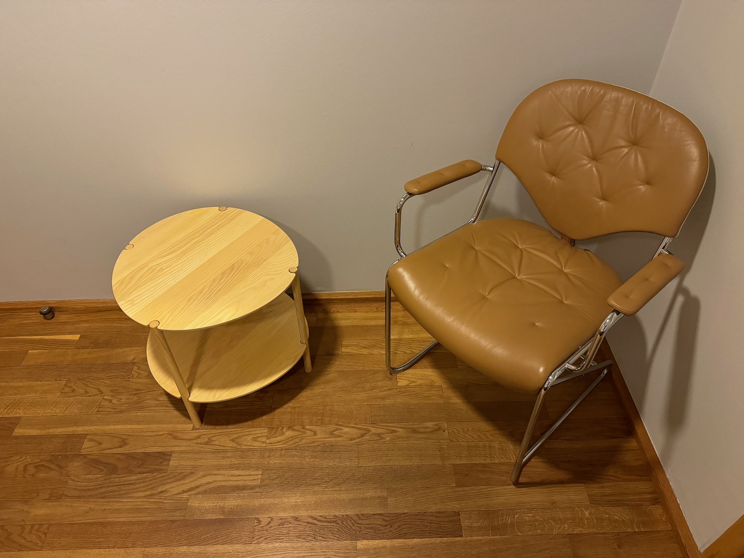 a chair and a table