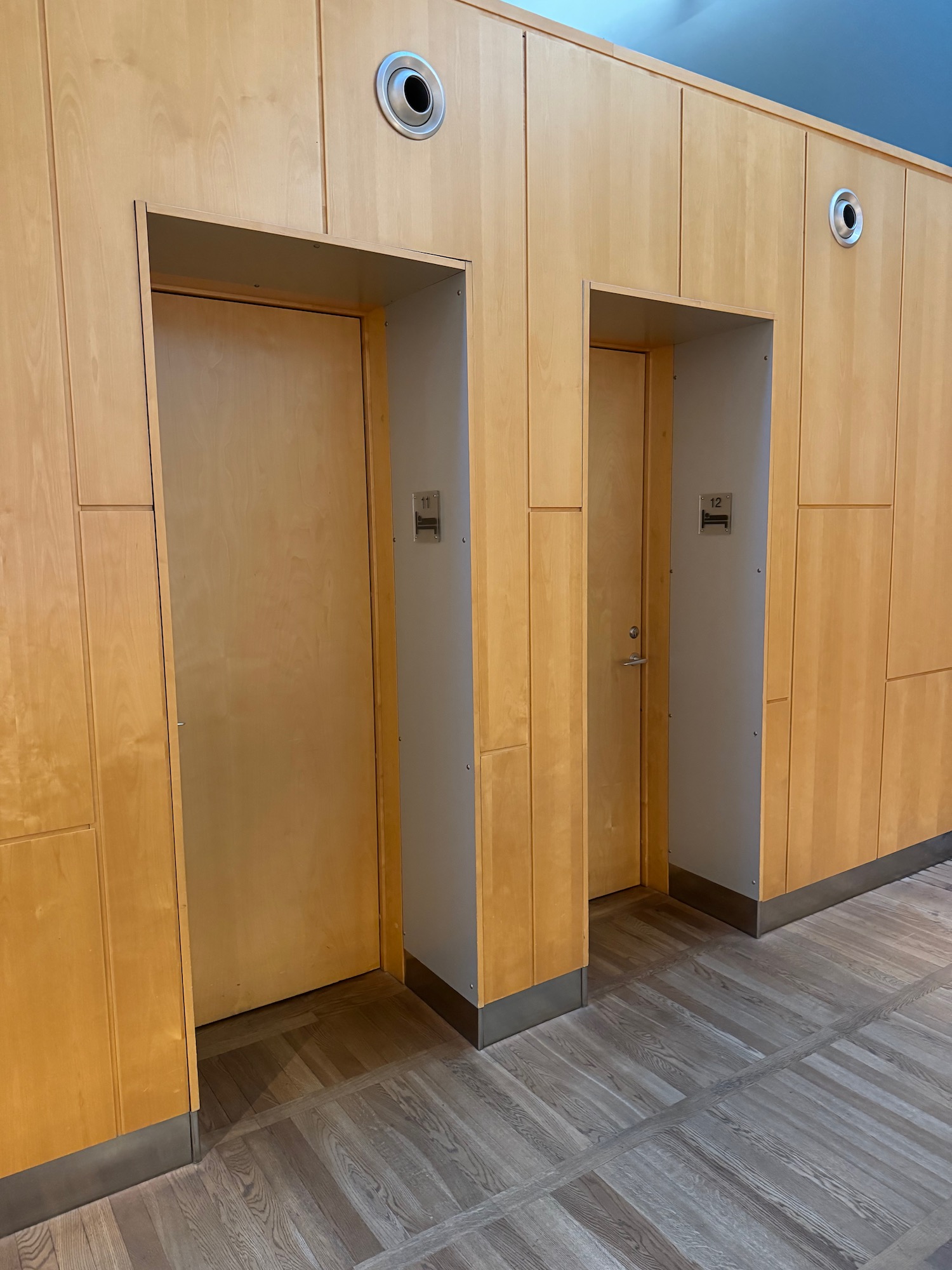 two doors in a room