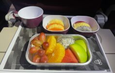 a tray of fruit on a tray