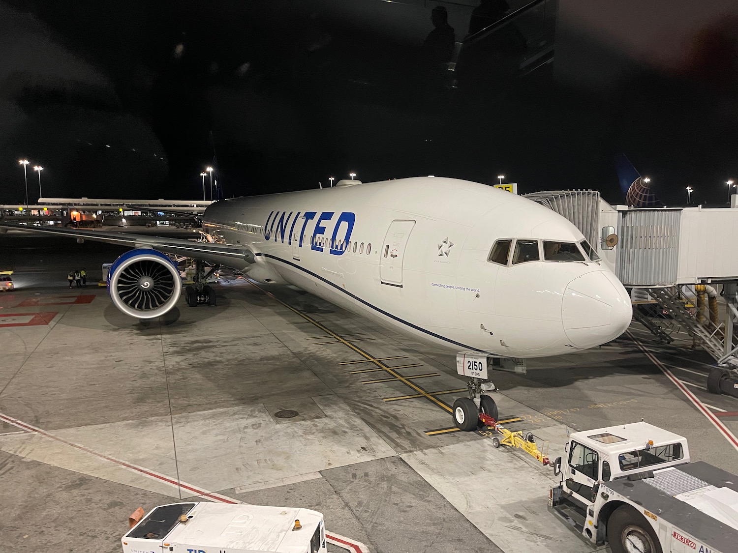 a plane parked at an airport