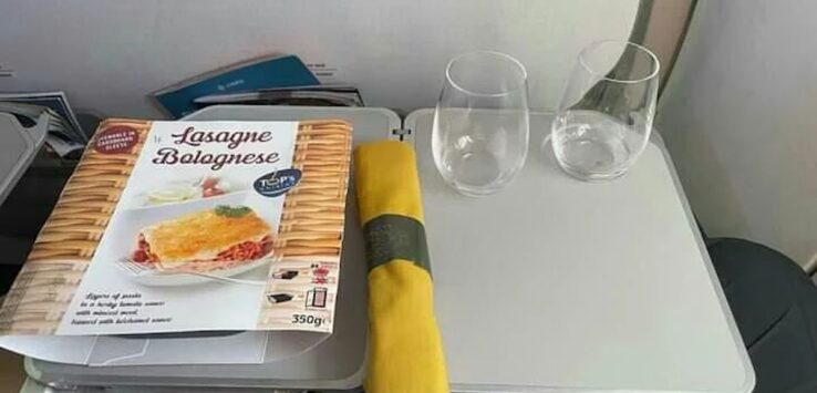 Air Malta Business Class Meal