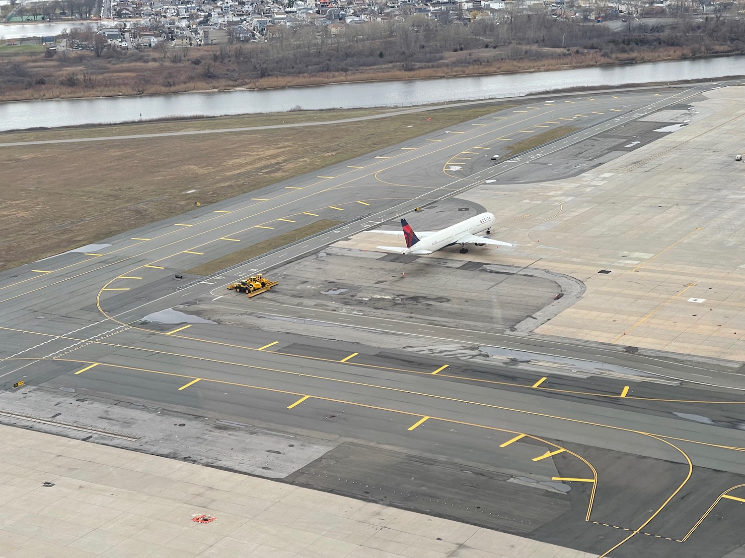 an airplane on a runway