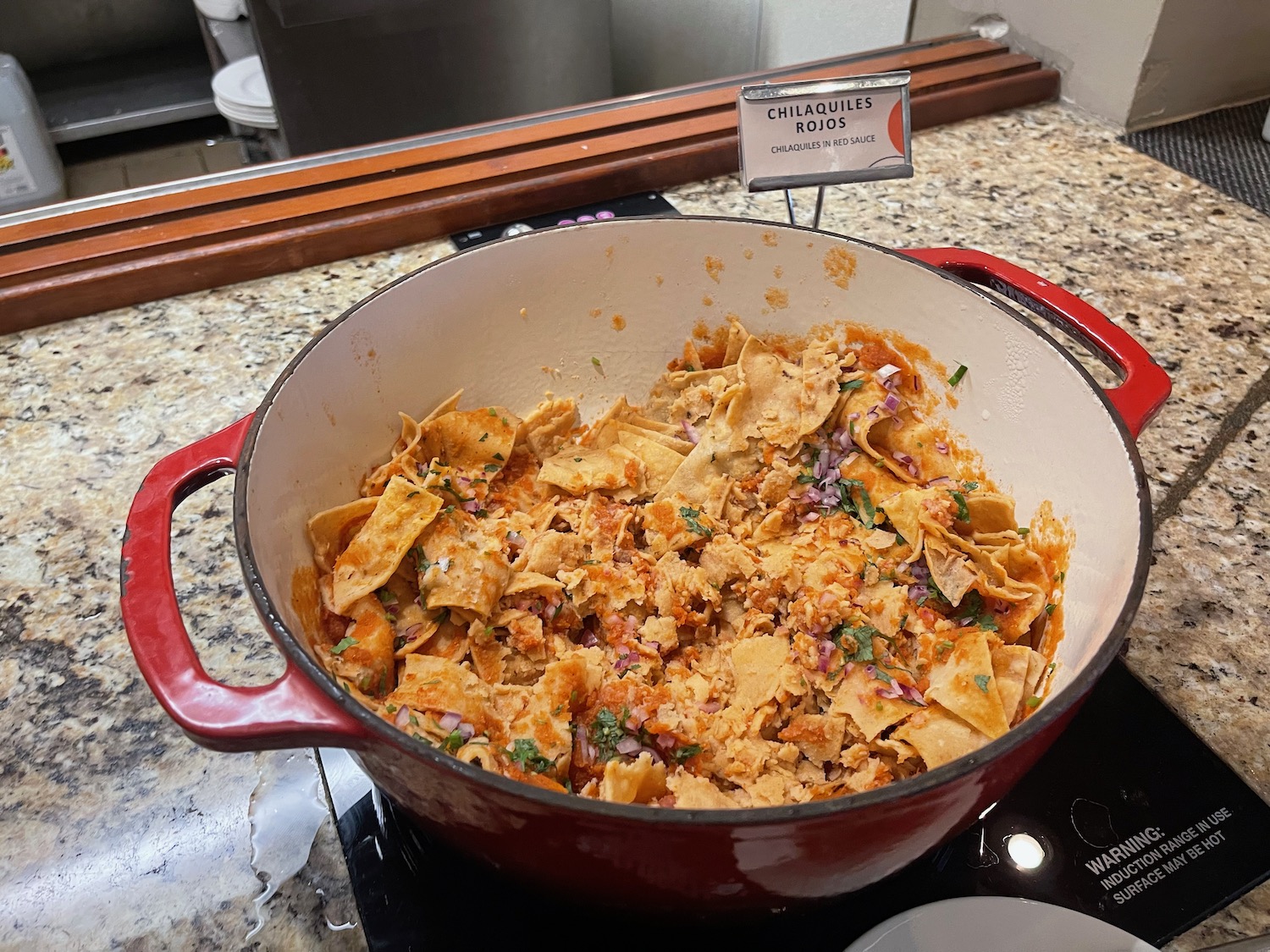 a pot of food on a stove