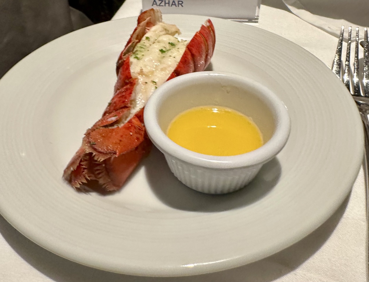 Icon of the seas lobster and drawn butter