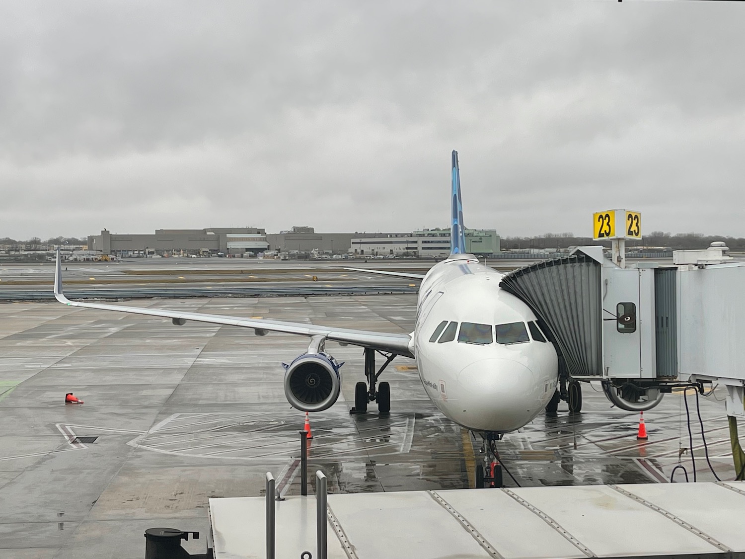 an airplane at an airport