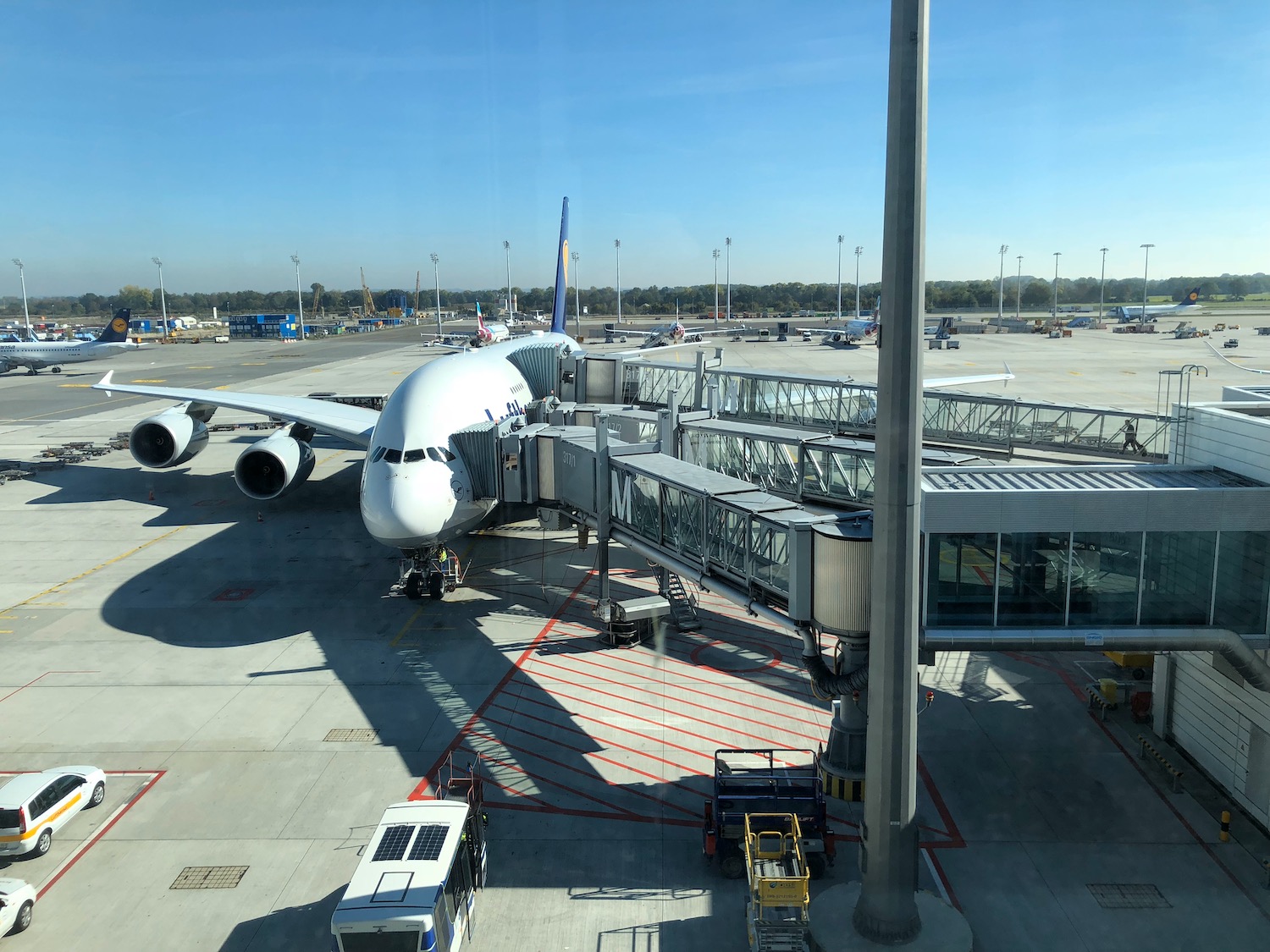 an airplane at an airport