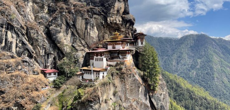 Paro Taktsang on a cliff