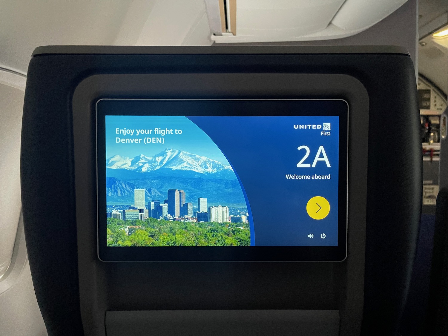 a screen on a plane