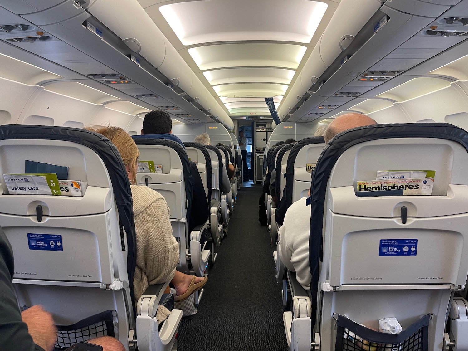 people sitting in an airplane