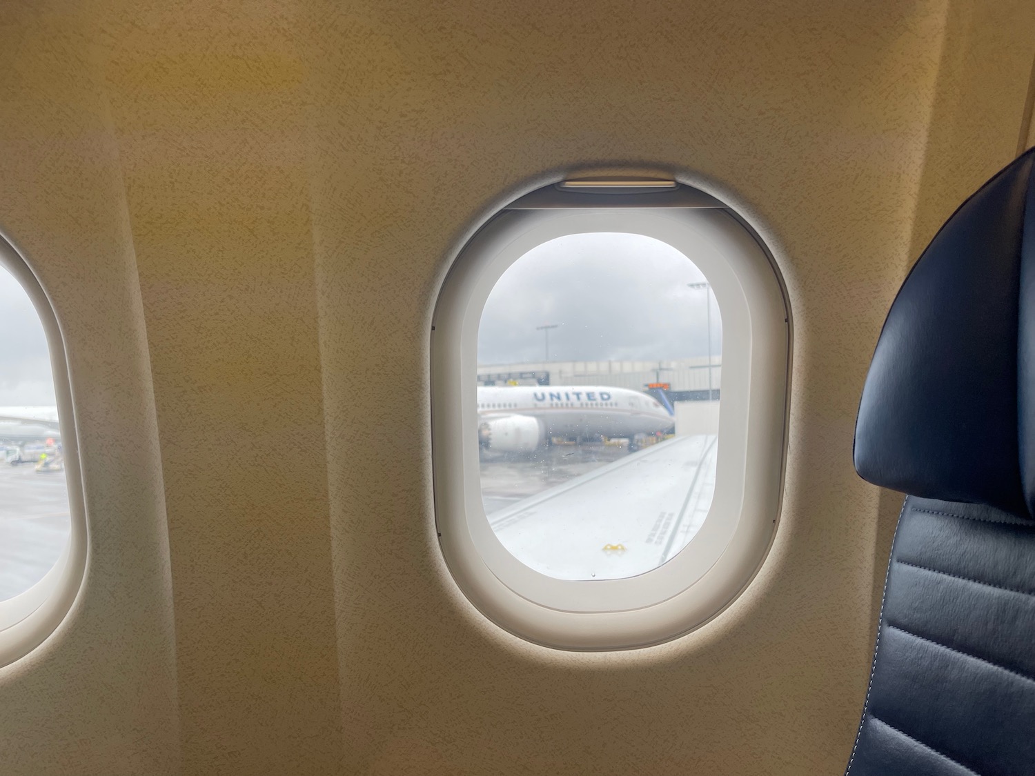 a window of an airplane