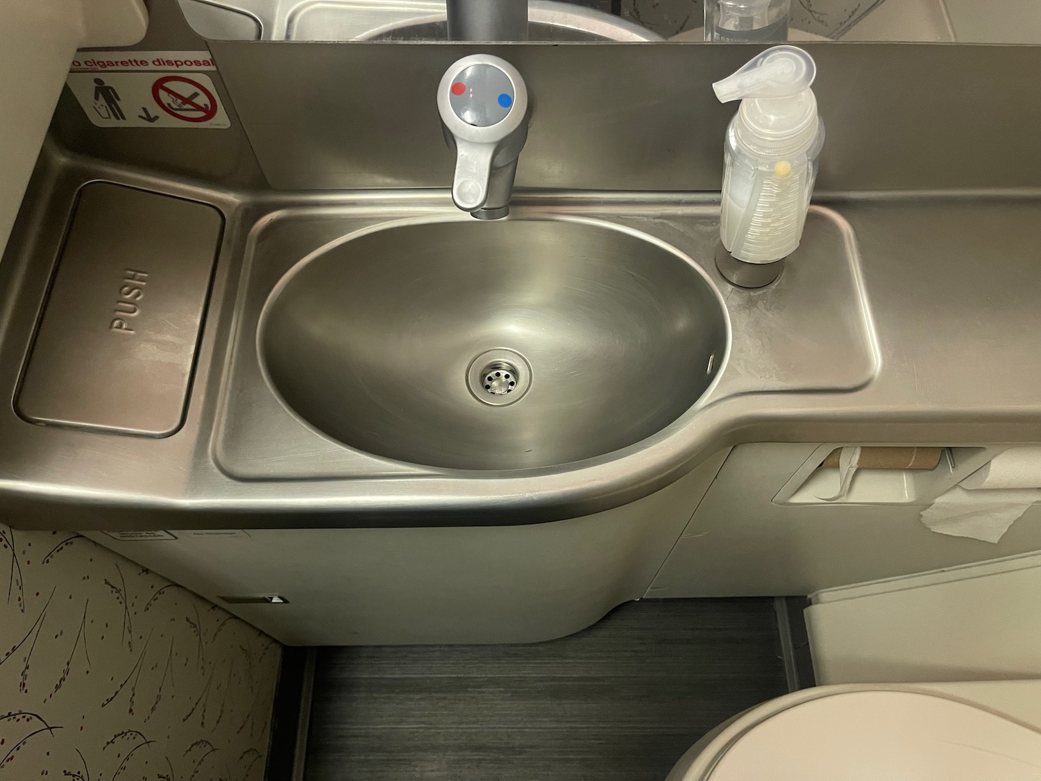 a sink in a plane