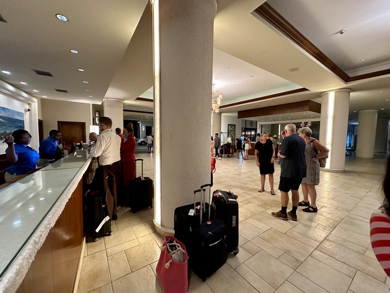 hilton barbados resort lobby angry guests