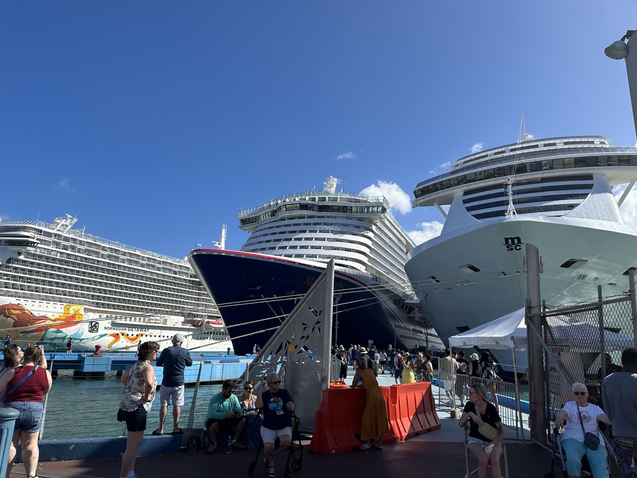 puerto rico san juan busy cruise port