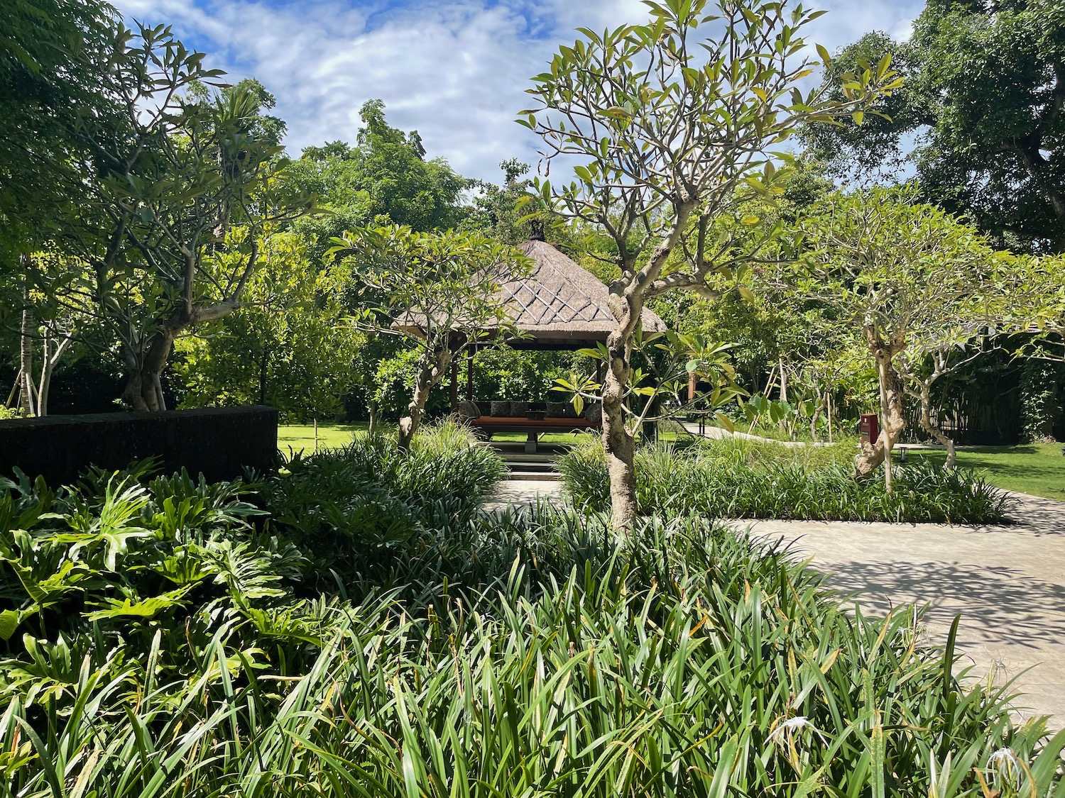 a gazebo in a park